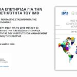 Πτώση κατά μια θέση της Ελλάδας στην Παγκόσμια Επετηρίδα Ανταγωνιστικότητας του Institute for Management Development (IMD) της Ελβετίας, παρά τη βελτίωση σε τρεις βασικούς δείκτες