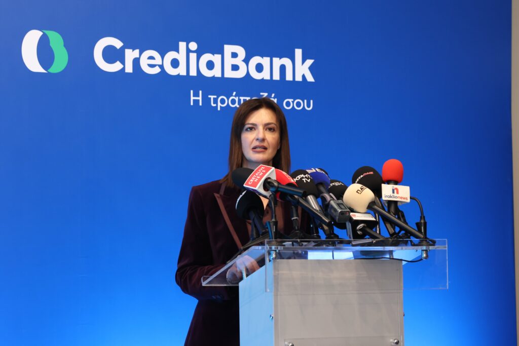 CrediaBank: Το πρώτο κατάστημα Νέας Εμπειρίας στην Κρήτη ανοίγει τις πόρτες του στο Ηράκλειο